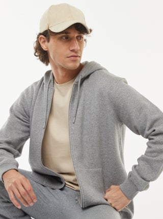 Sudadera de chándal con capucha y cremallera