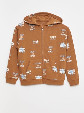 Sudadera de chándal con capucha y estampado