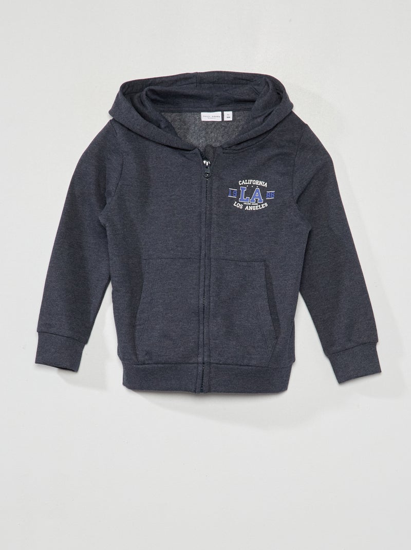 Sudadera de chándal con cremallera AZUL - Kiabi