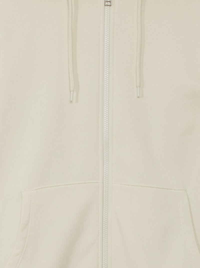 Sudadera de chándal con cremallera BEIGE - Kiabi