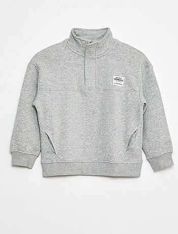 Sudadera de chándal con cremallera en el cuello