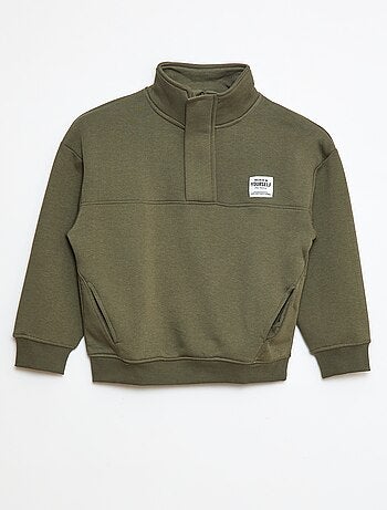 Sudadera de chándal con cremallera en el cuello