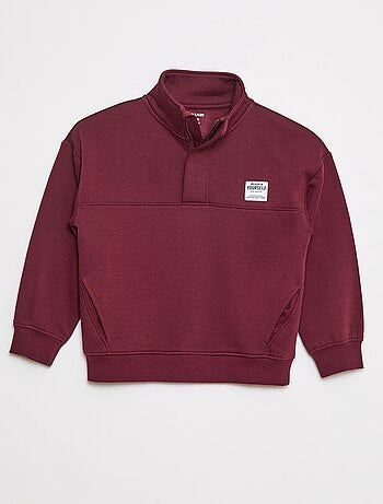 Sudadera de chándal con cremallera en el cuello