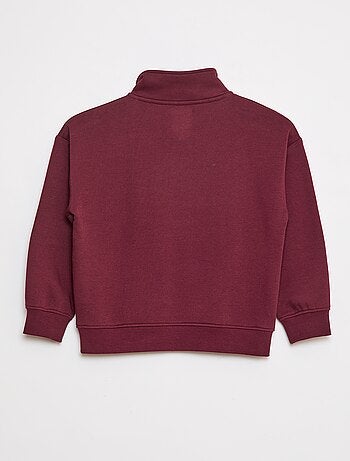 Sudadera de chándal con cremallera en el cuello