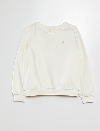 Sudadera de chándal con cuello redondo
