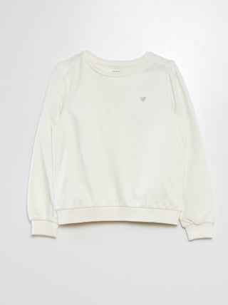 Sudadera de chándal con cuello redondo
