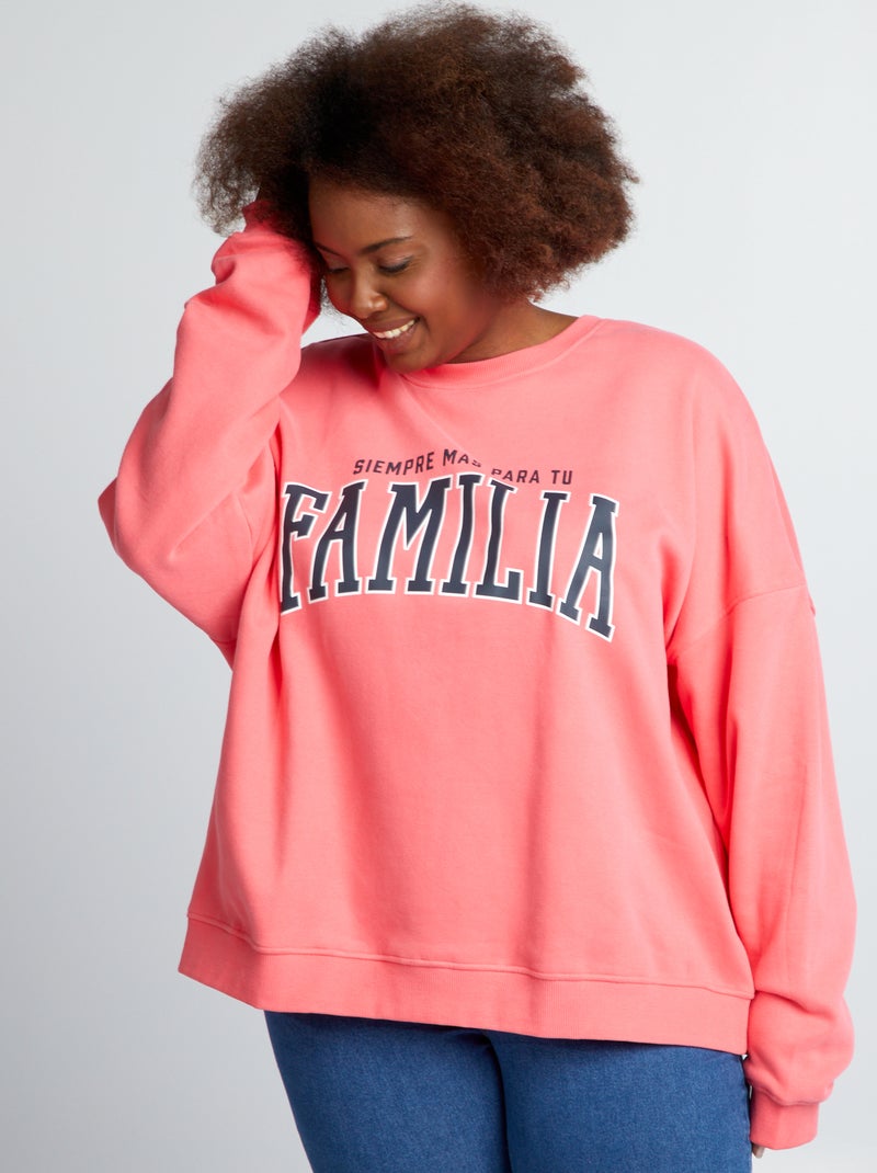 Pink Kiabi Sudaderas Mujer Tallas Grandes Kiabi Sudaderas Felpa