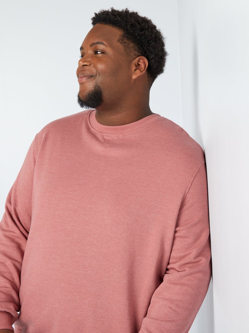 Sudadera de chándal con cuello redondo ROSA - Kiabi
