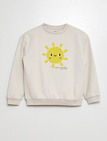 Sudadera de chándal con detalle de punto de rizo