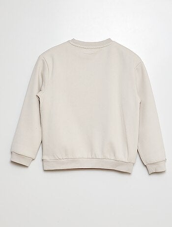 Sudadera de chándal con detalle de punto de rizo