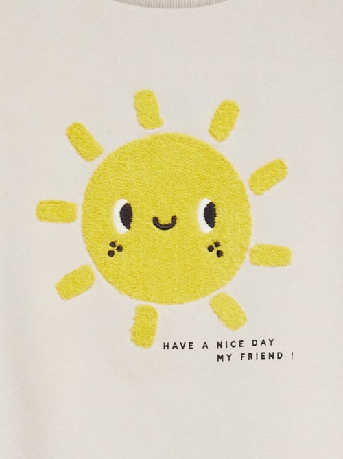 Sudadera de chándal con detalle de punto de rizo - Kiabi