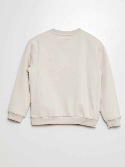 Sudadera de chándal con detalle de punto de rizo - Kiabi