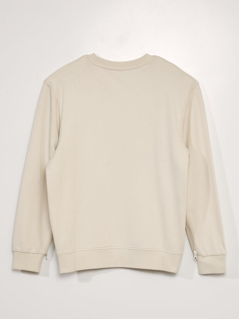 Sudadera de chándal con estampado - So Easy BEIGE - Kiabi
