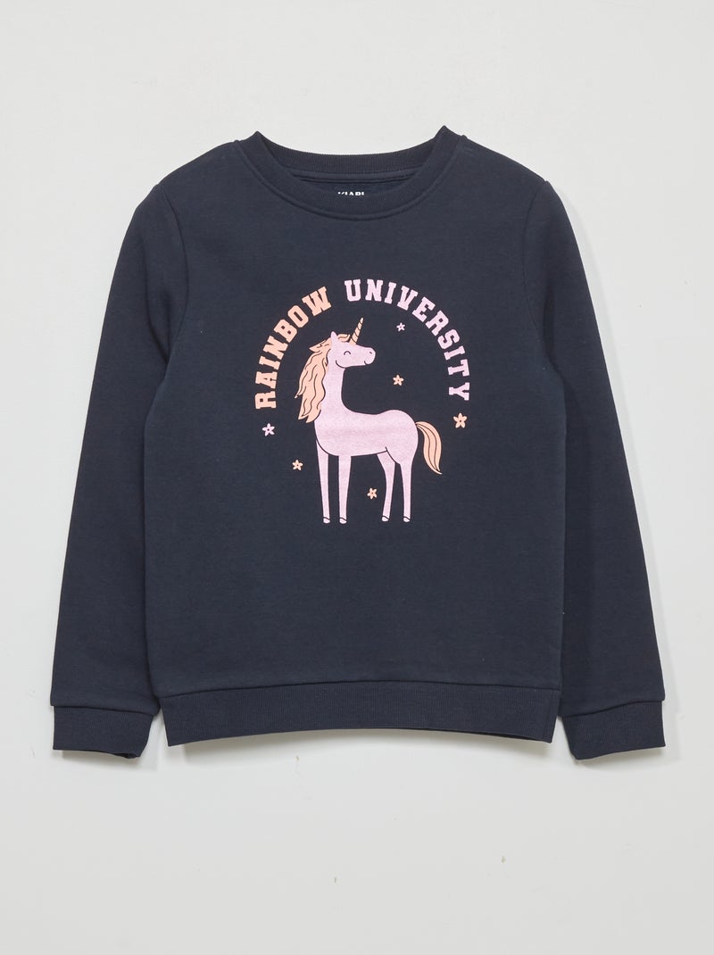 Sudadera de chándal con estampado AZUL - Kiabi