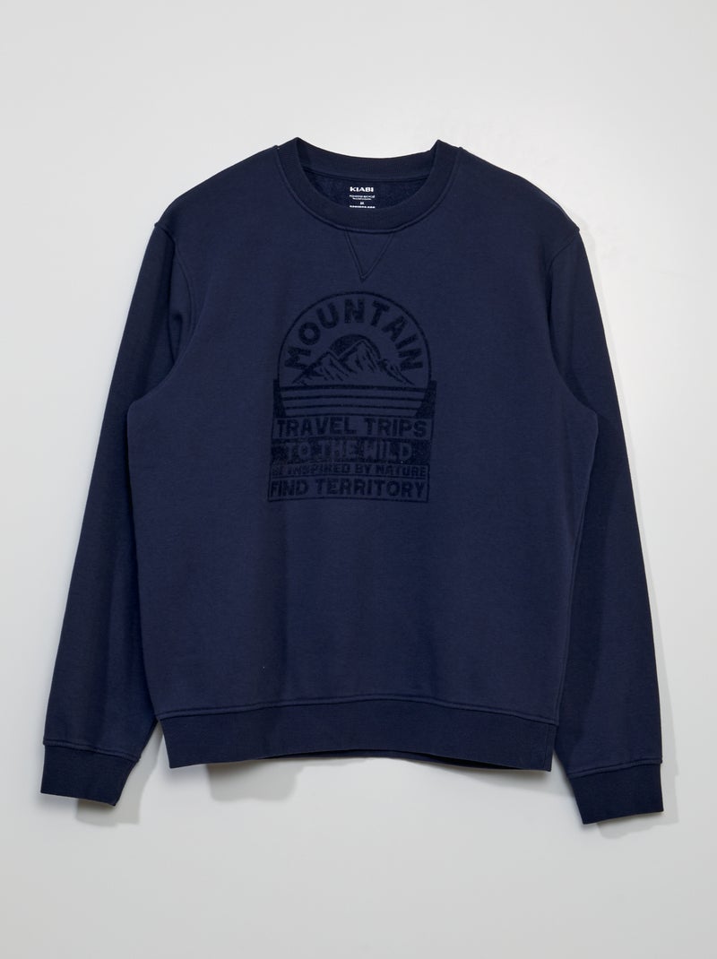Sudadera de chándal con estampado AZUL - Kiabi