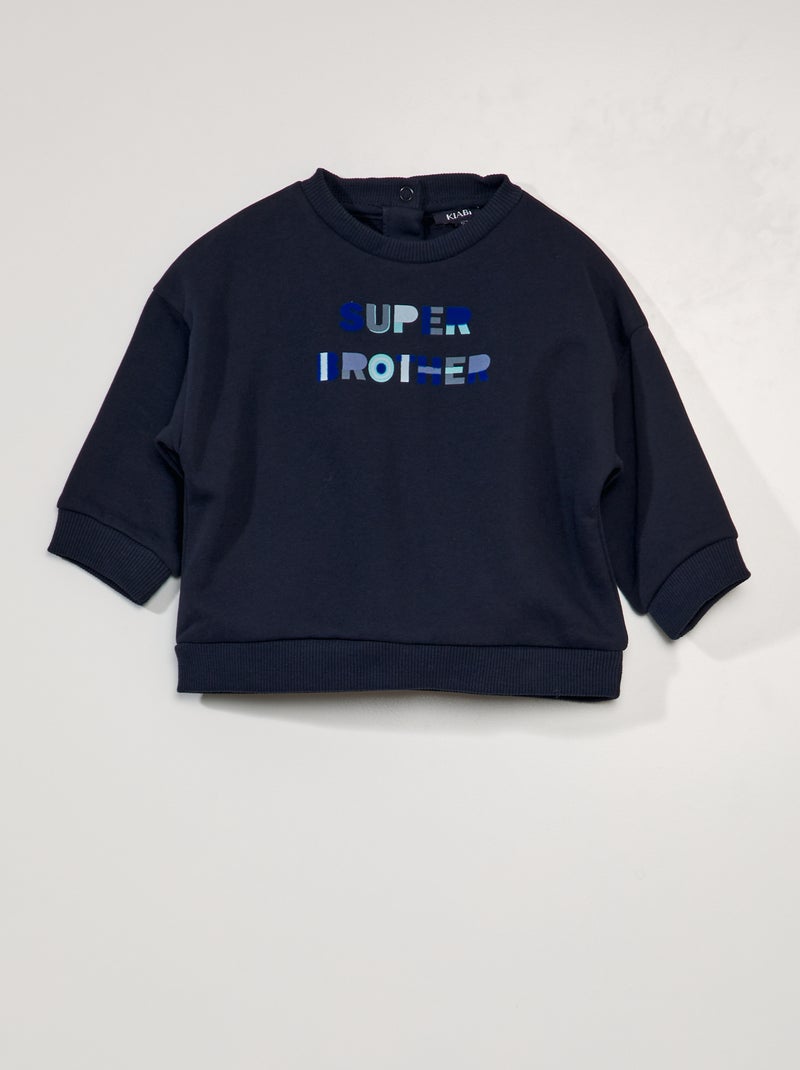 Sudadera de chándal con estampado AZUL - Kiabi