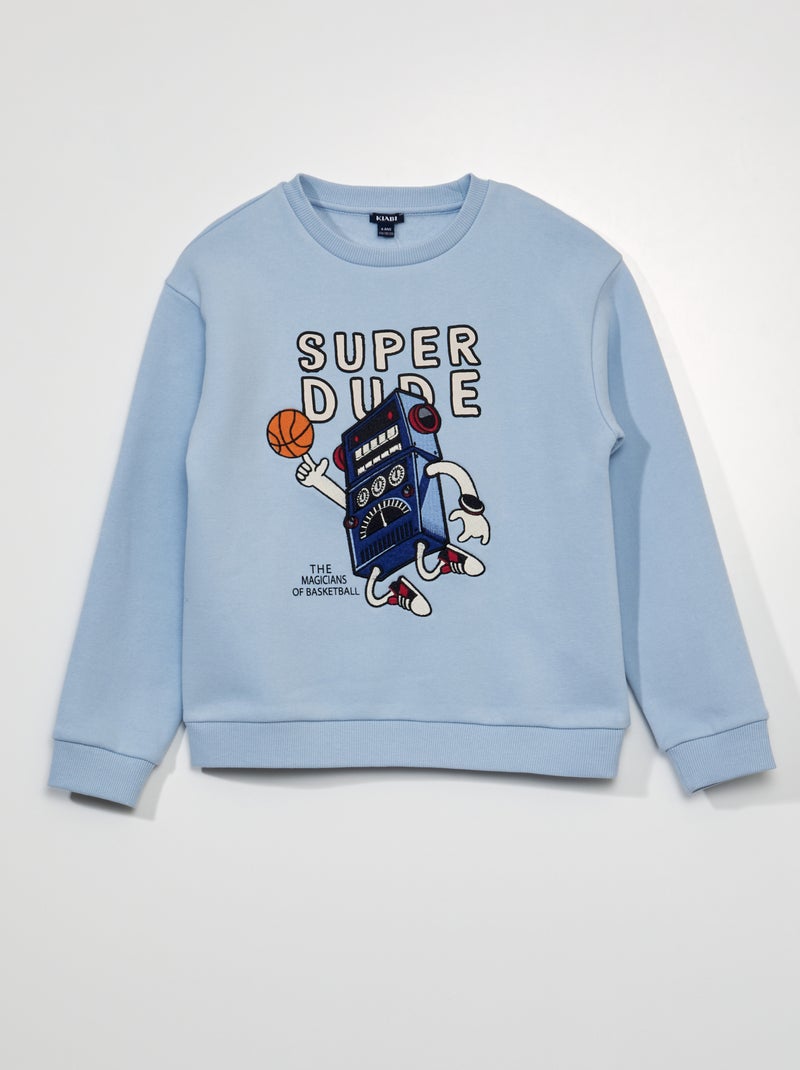 Sudadera de chándal con estampado AZUL - Kiabi