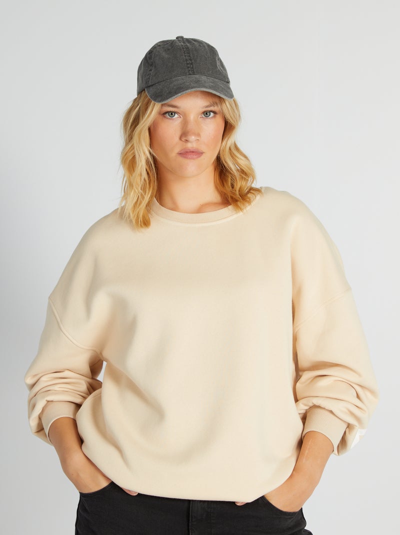 Sudadera de chándal con estampado BEIGE - Kiabi