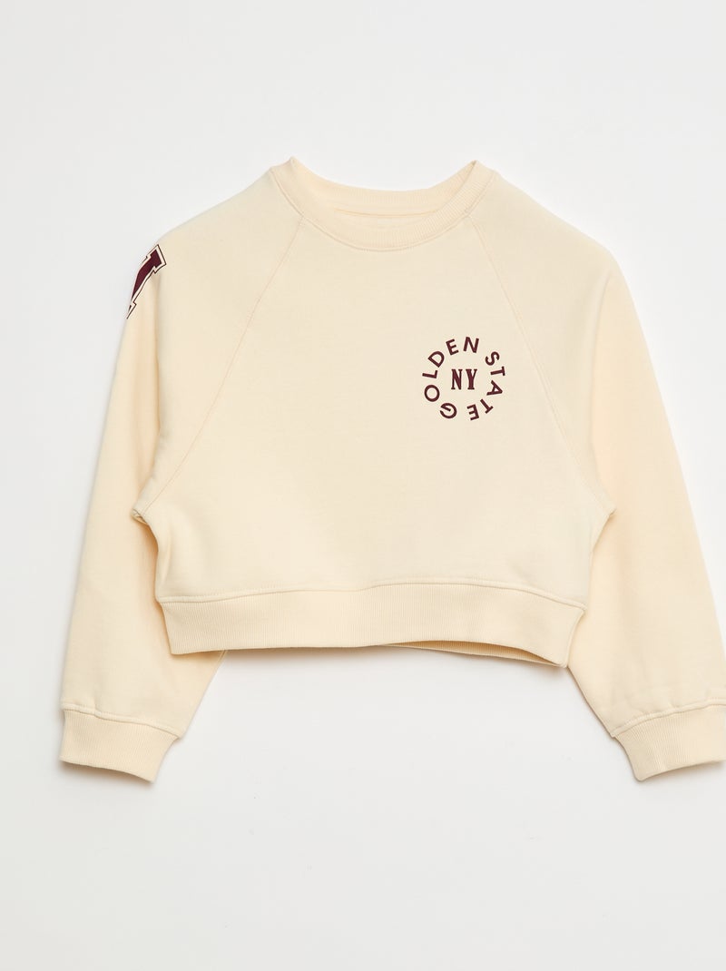 Sudadera de chándal con estampado Blanco - Kiabi