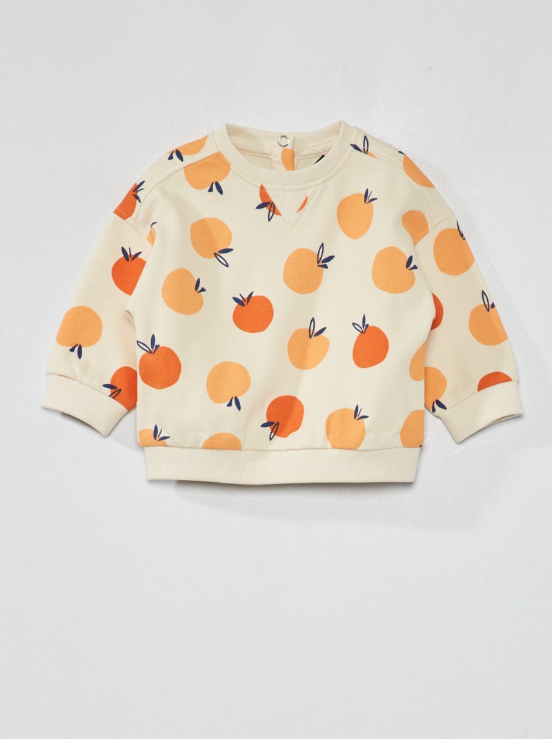 Sudadera de chándal con estampado BLANCO - Kiabi
