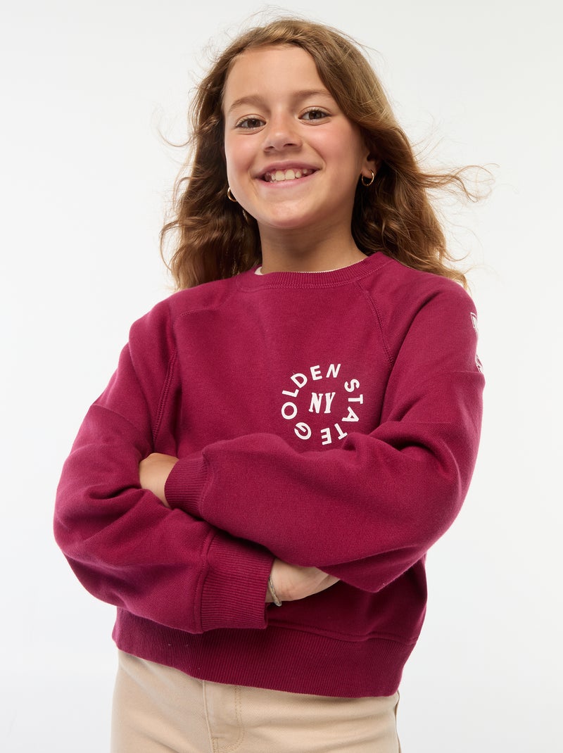 Sudadera de chándal con estampado Rojo - Kiabi