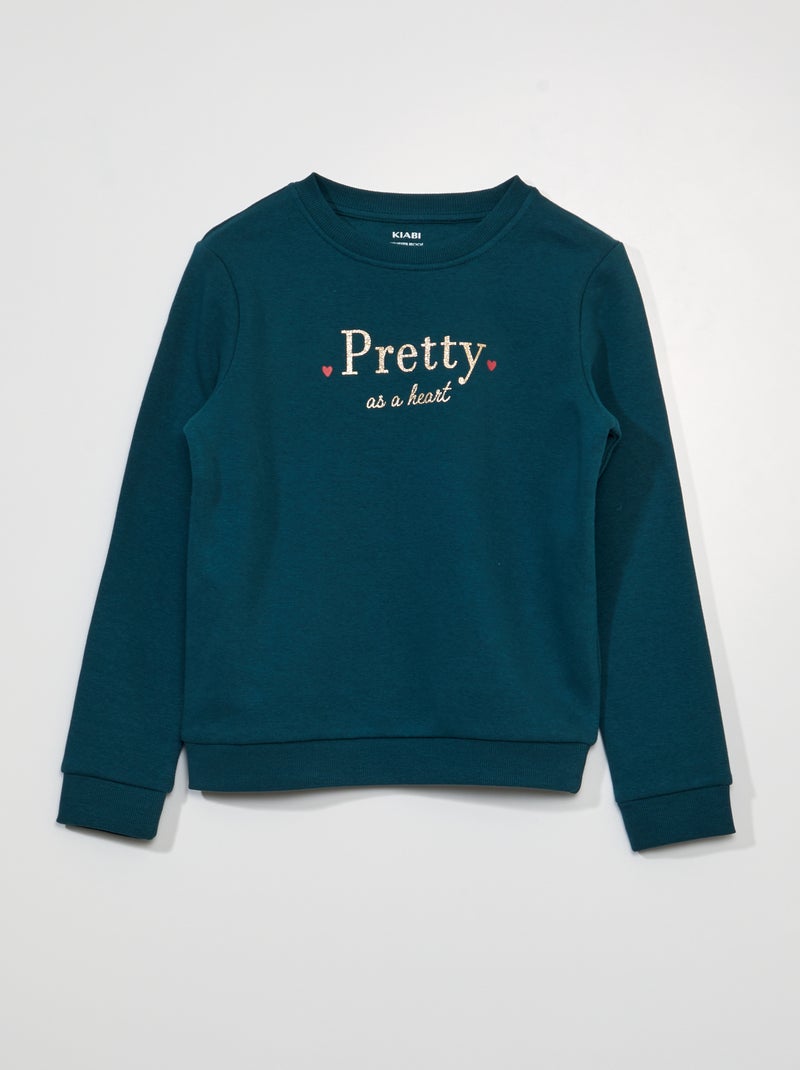 Sudadera de chándal con estampado VERDE - Kiabi