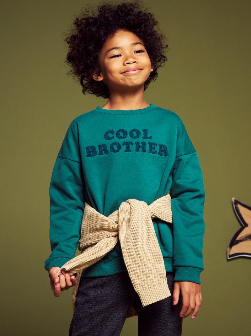 Sudadera de chándal con estampado Verde - Kiabi
