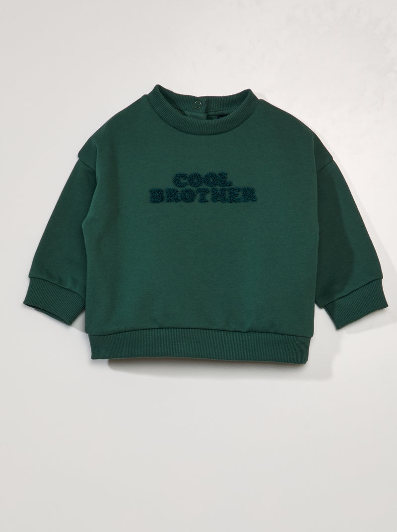 Sudadera de chándal con estampado VERDE - Kiabi