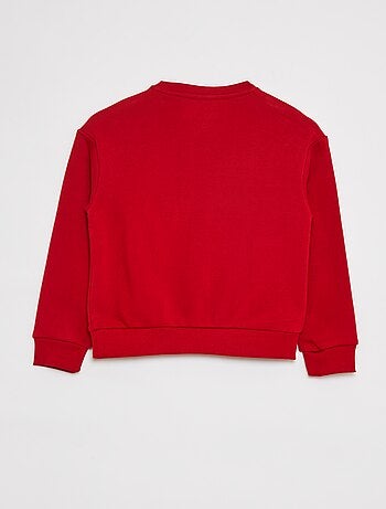 Sudadera de chándal con inscripción de rizo