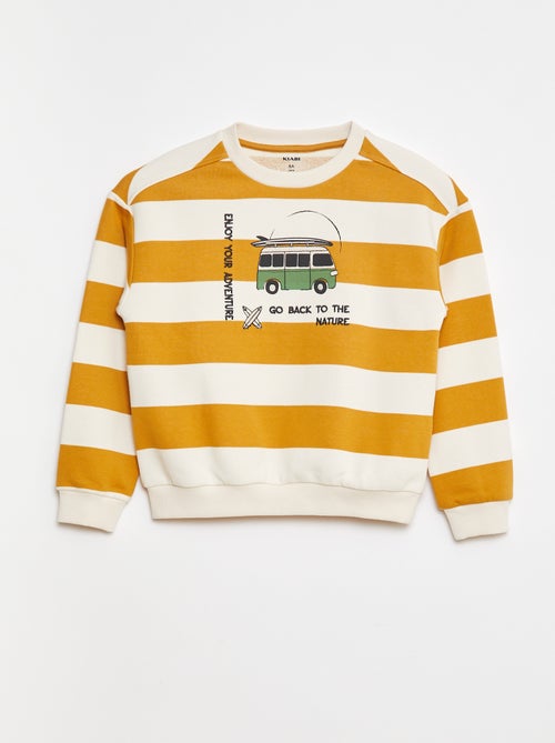 Sudadera de chándal con mangas en contraste - Kiabi