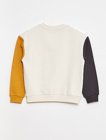 Sudadera de chándal con mangas en contraste