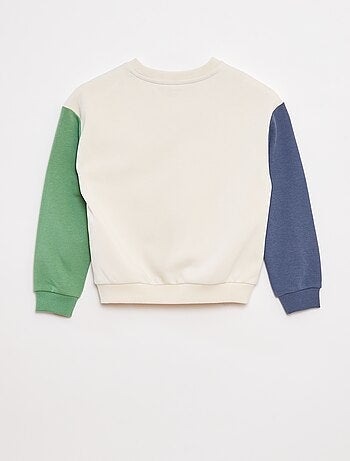 Sudadera de chándal con mangas en contraste