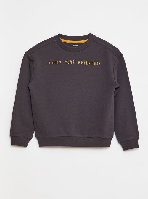Sudadera de chándal con mensaje bordado - Kiabi