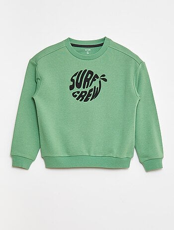 Sudadera de chándal con mensaje bordado