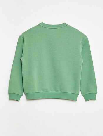 Sudadera de chándal con mensaje bordado