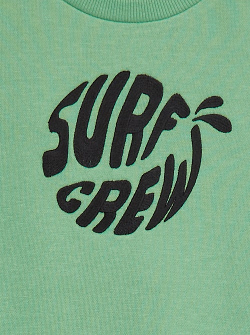 Sudadera de chándal con mensaje bordado - Kiabi