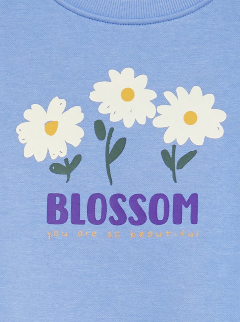 Sudadera de chándal con motivo AZUL - Kiabi