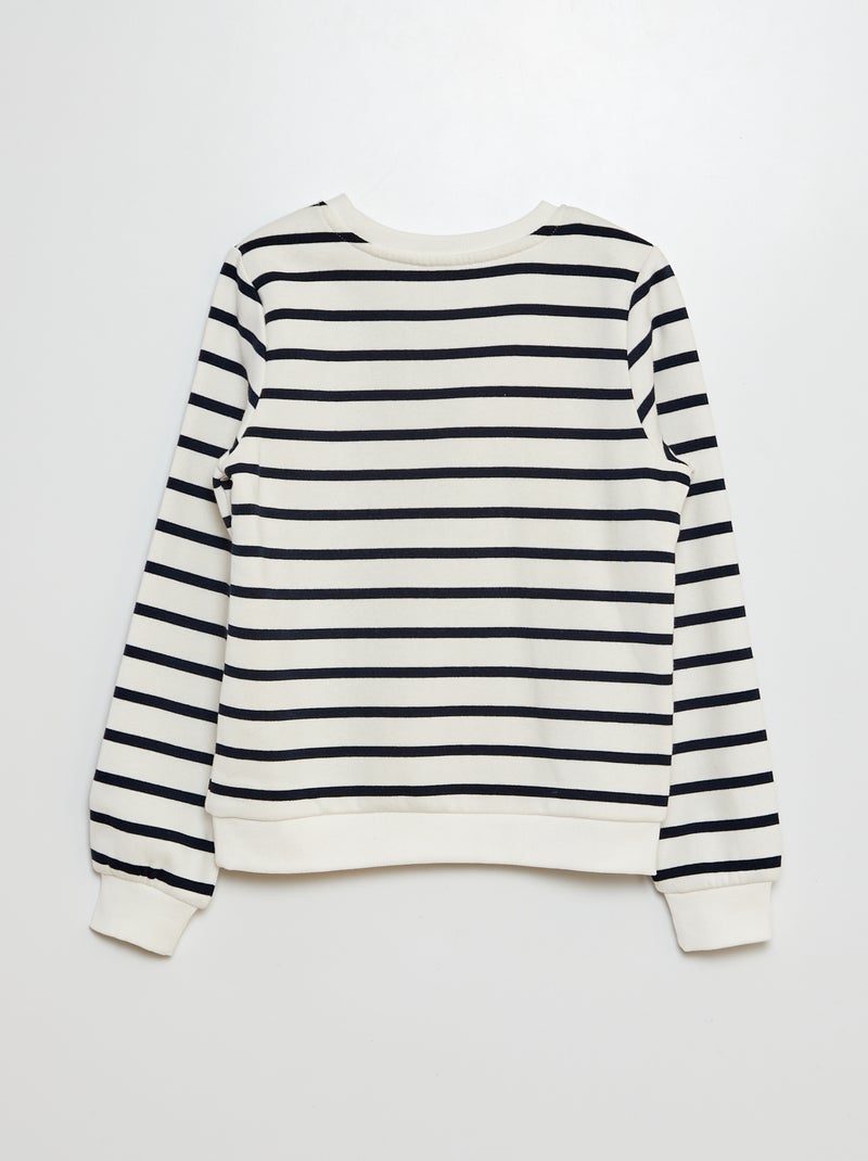 Sudadera de chándal con motivo BLANCO - Kiabi
