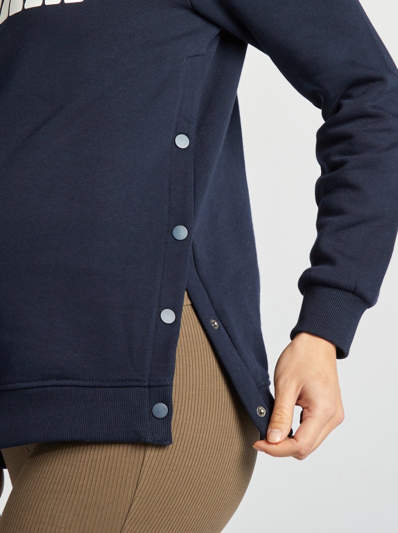 Sudadera de chándal de lactancia AZUL - Kiabi