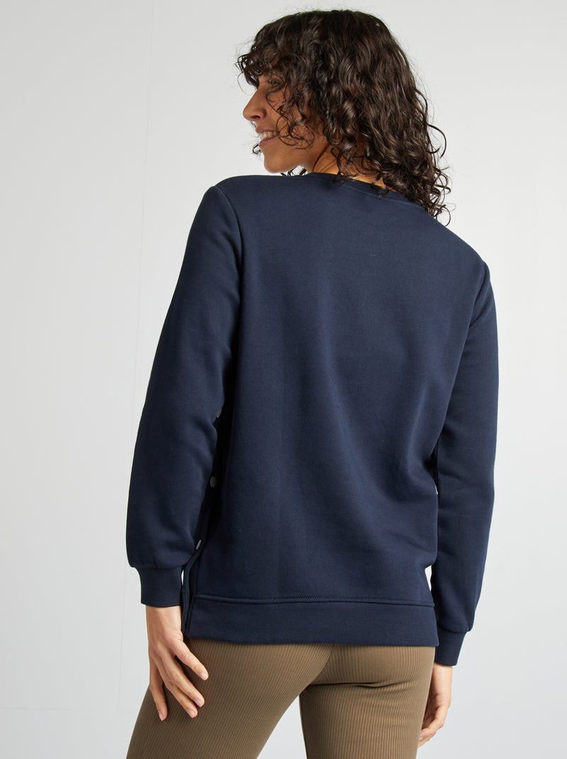 Sudadera de chándal de lactancia AZUL - Kiabi