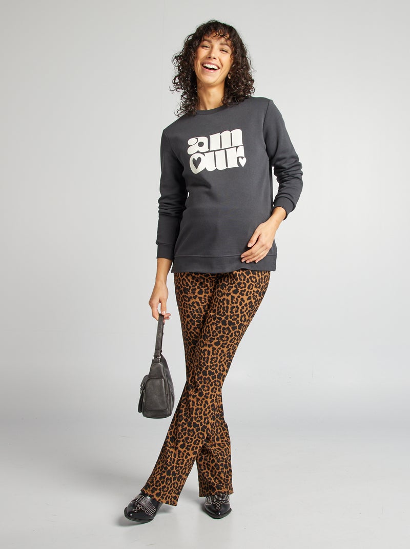 Sudadera de chándal de lactancia NEGRO - Kiabi