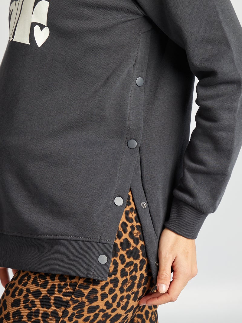 Sudadera de chándal de lactancia NEGRO - Kiabi