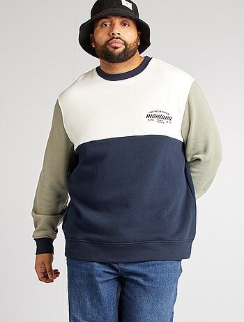 Sudadera de chándal efecto colorblock