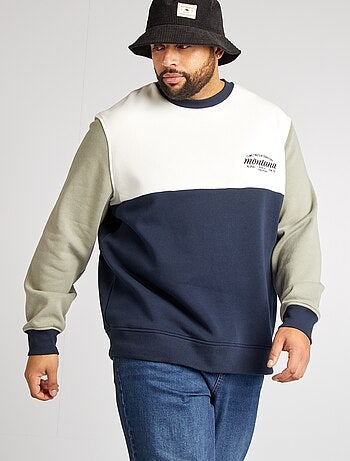 Sudadera de chándal efecto colorblock