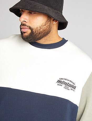 Sudadera de chándal efecto colorblock