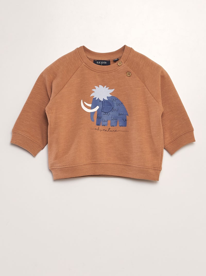 Sudadera de chándal 'elefante' MARRON - Kiabi