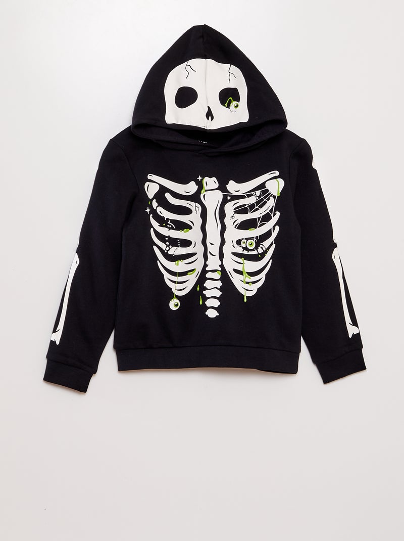 Esqueleto Sudadera Que Brilla En La Oscuridad Disfraces De