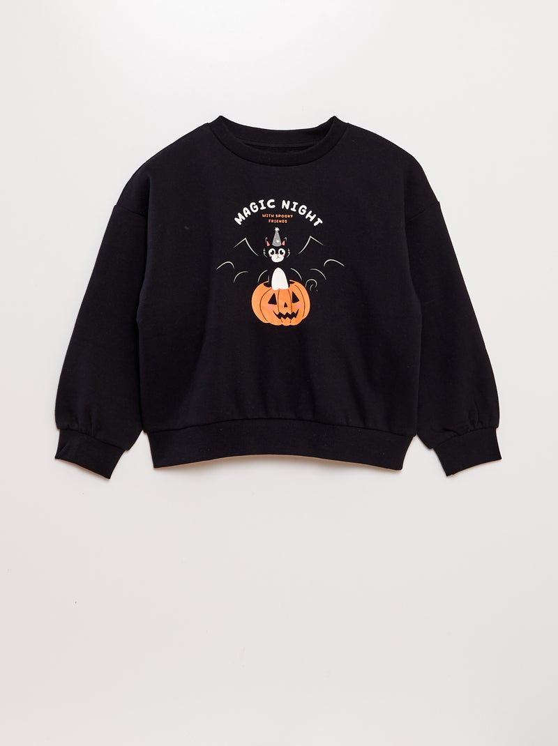 Sudadera de chándal estampada - Halloween NEGRO - Kiabi