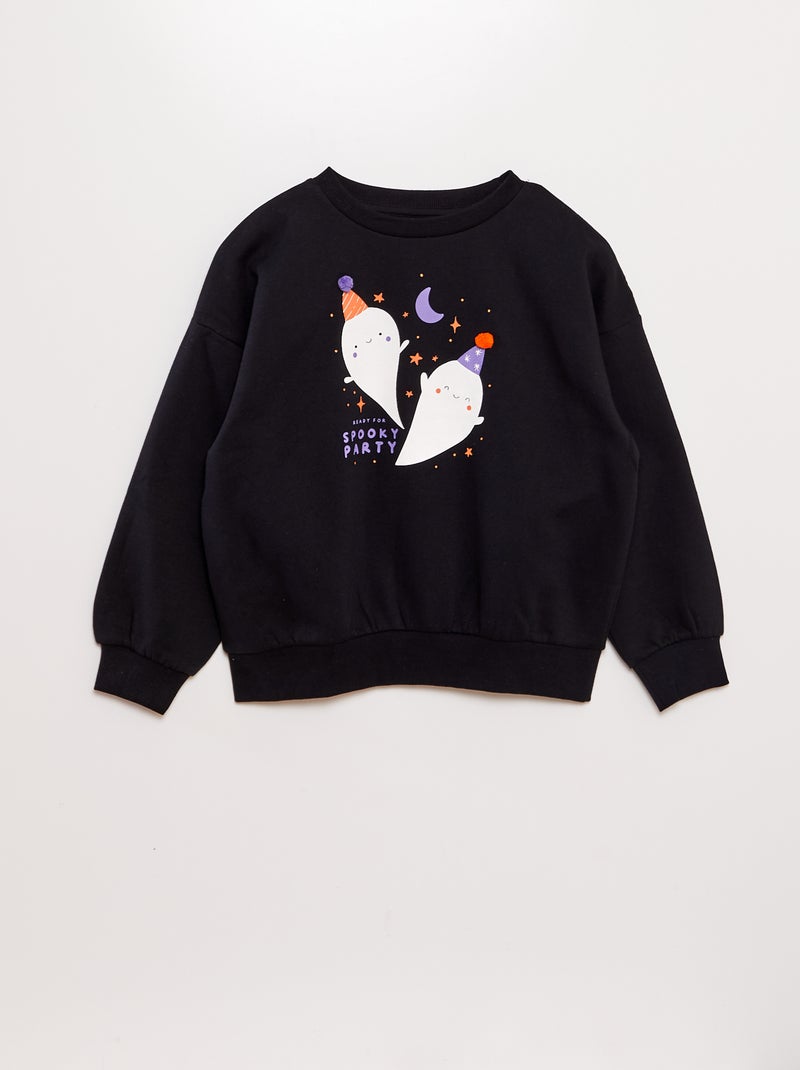 Sudadera de chándal estampada - Halloween NEGRO - Kiabi