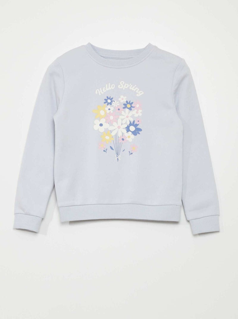 Sudadera de chándal estampada AZUL - Kiabi